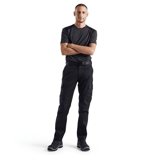 Blaklader 1444 Industry Stretch Trouser Black/Dark Grey - CARGO & COMBAT TROUSERS