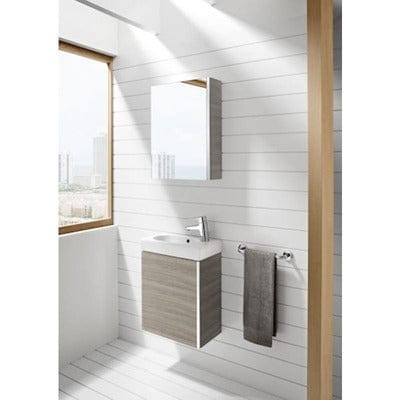 Mini Base 450mm Bathroom Unit - Basin & Bathroom Mirror Cabinet Pack - All Colours - Bathrooms