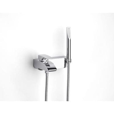 Thesis Chrome Wall Mounted Bath Shower Mixer Kit - Bathrooms