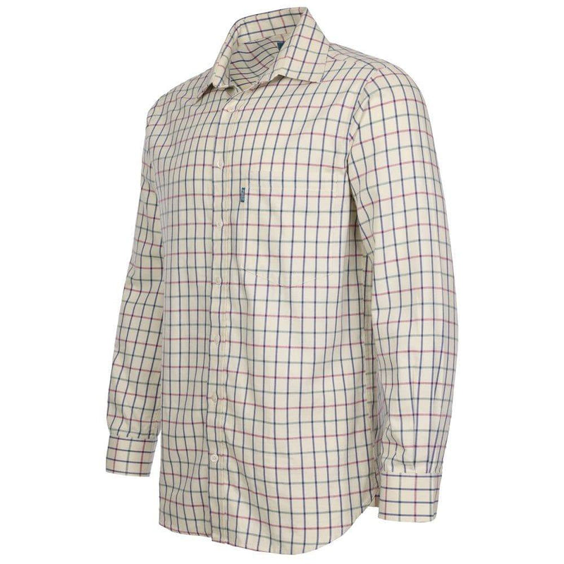 Fort 146 Melton Checked Cotton Work Shirt - SHIRTS