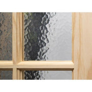 Knotty Pine Unfinished Internal Door - 15 Obscured Glazed Light Panels - All Sizes - Doors