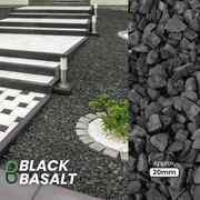 10-20mm Black Basalt Chippings - Home & Garden > Lawn & Garden > Gardening Chippings