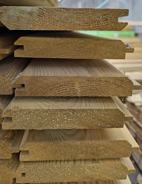 Pressure Treated THICK TGV Cladding - Sheds, Summerhouses and more 120mm x 20mm 3.9m