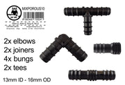 Mix 1/2" Barb Connectors POROUS10 - Home & Garden > Lawn & Garden > Watering & Irrigation Garden watering