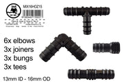 Mix 1/2" Barb Connectors HOZ15 - Home & Garden > Lawn & Garden > Watering & Irrigation Garden watering