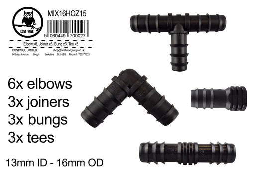 Mix 1/2" Barb Connectors HOZ15 - Home & Garden > Lawn & Garden > Watering & Irrigation Garden watering