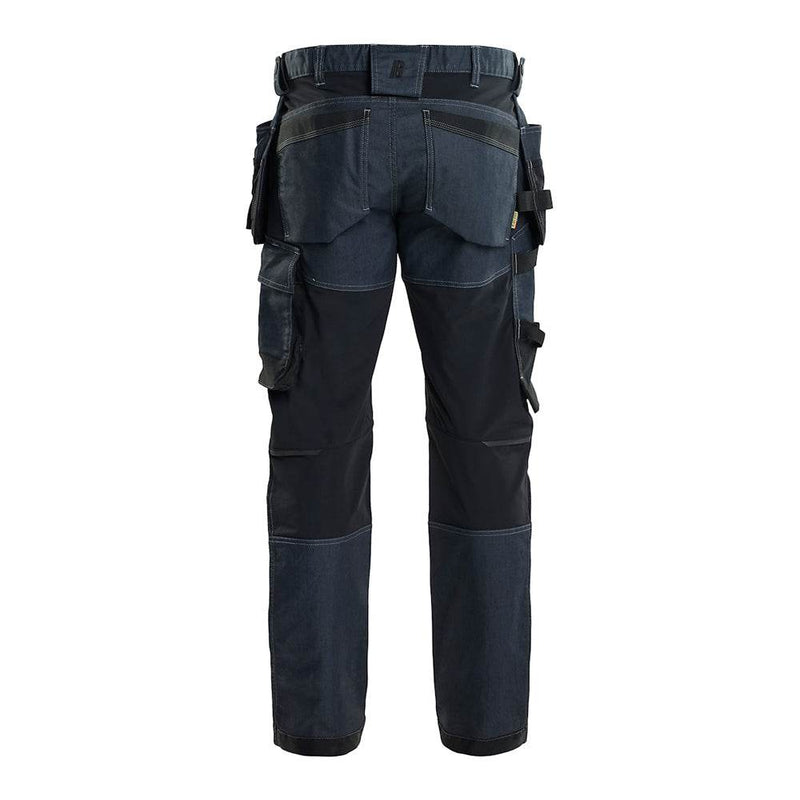 Blaklader 1750 Denim Craftsman Holster Pocket Trousers with Stretch - Apparel & Accessories > Clothing > Uniforms > Contractor Pants & Coveralls KNEE PAD TROUSERS