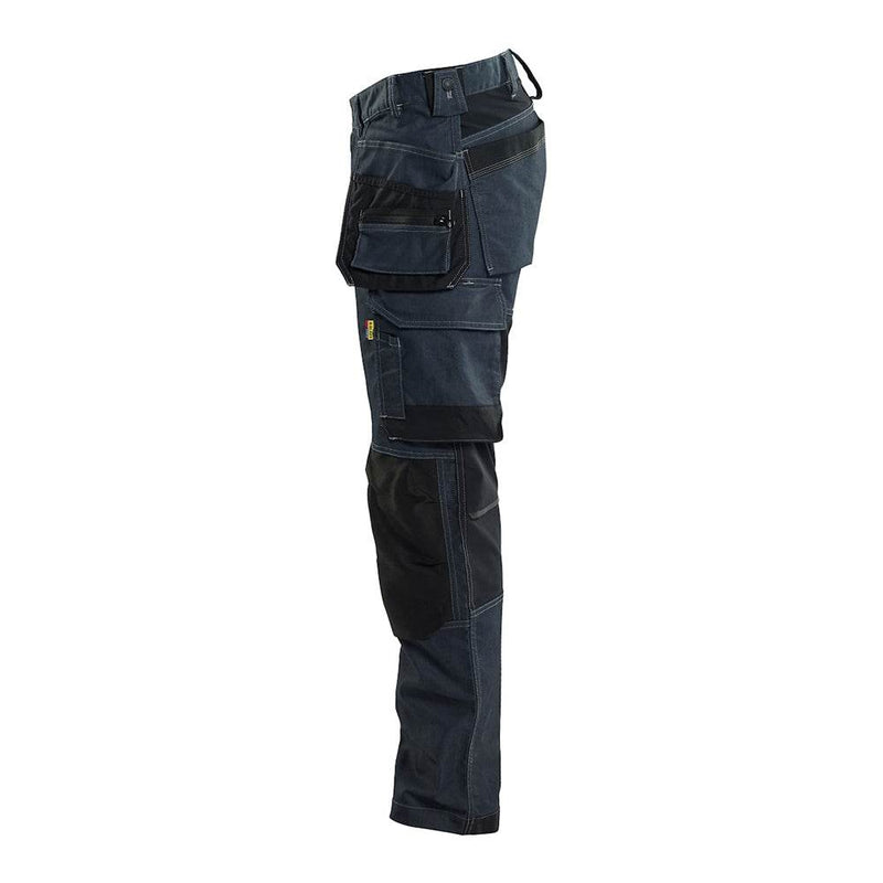 Blaklader 1750 Denim Craftsman Holster Pocket Trousers with Stretch - Apparel & Accessories > Clothing > Uniforms > Contractor Pants & Coveralls KNEE PAD TROUSERS