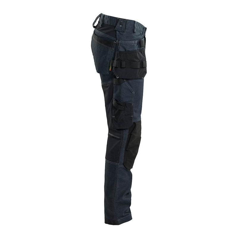 Blaklader 1750 Denim Craftsman Holster Pocket Trousers with Stretch - Apparel & Accessories > Clothing > Uniforms > Contractor Pants & Coveralls KNEE PAD TROUSERS