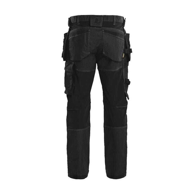 Blaklader 1750 Denim Craftsman Holster Pocket Trousers with Stretch - Apparel & Accessories > Clothing > Uniforms > Contractor Pants & Coveralls KNEE PAD TROUSERS