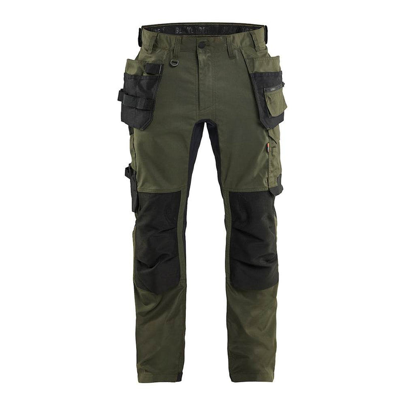 Blaklader 1750 Craftsman Holster Pocket Trousers with Stretch NEW COLOURS - Apparel & Accessories > Clothing > Uniforms > Contractor Pants & Coveralls KNEE PAD TROUSERS