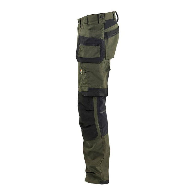 Blaklader 1750 Craftsman Holster Pocket Trousers with Stretch NEW COLOURS - Apparel & Accessories > Clothing > Uniforms > Contractor Pants & Coveralls KNEE PAD TROUSERS