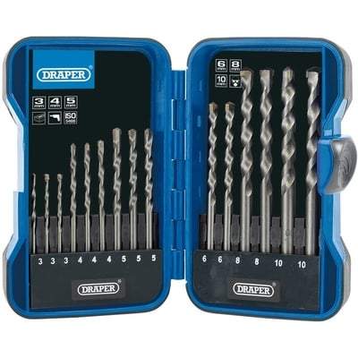 Draper Masonry Drill Bit Set - (15 Pieces)