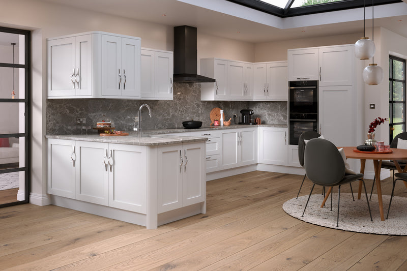 Rivington Shaker White Supermatt- Replacement Kitchen Doors (495mm High)