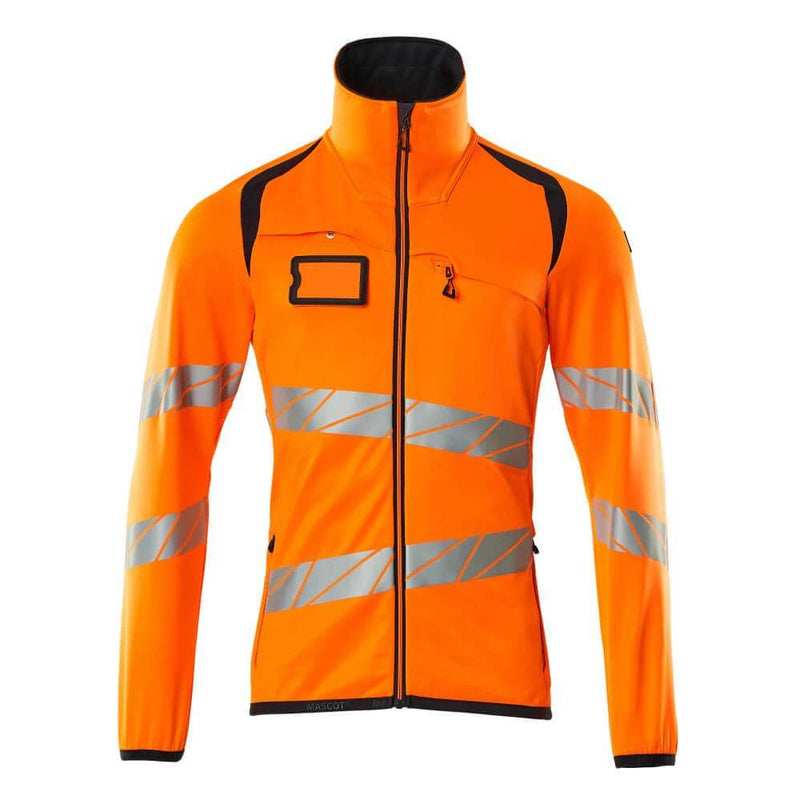 Mascot ACCELERATE SAFE 19103 Hi-Vis Fleece Jumper with Zipper - HI-VIS SWEATSHIRTS & HOODIES