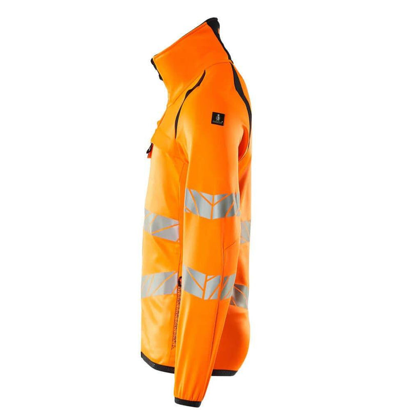 Mascot ACCELERATE SAFE 19103 Hi-Vis Fleece Jumper with Zipper - HI-VIS SWEATSHIRTS & HOODIES