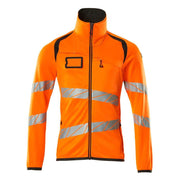 Mascot ACCELERATE SAFE 19103 Hi-Vis Fleece Jumper with Zipper - HI-VIS SWEATSHIRTS & HOODIES