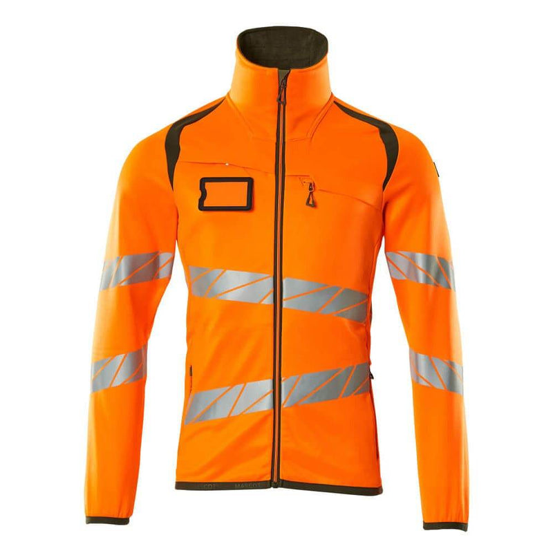 Mascot ACCELERATE SAFE 19103 Hi-Vis Fleece Jumper with Zipper - HI-VIS SWEATSHIRTS & HOODIES