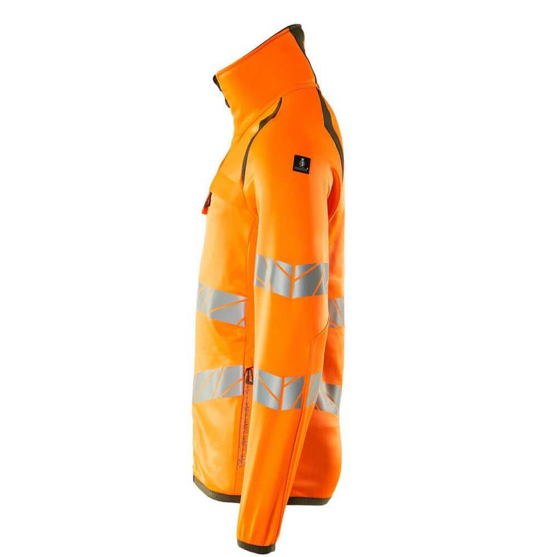 Mascot ACCELERATE SAFE 19103 Hi-Vis Fleece Jumper with Zipper - HI-VIS SWEATSHIRTS & HOODIES