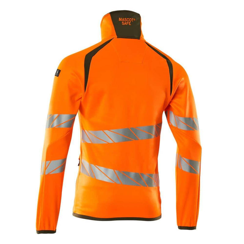 Mascot ACCELERATE SAFE 19103 Hi-Vis Fleece Jumper with Zipper - HI-VIS SWEATSHIRTS & HOODIES