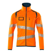 Mascot ACCELERATE SAFE 19103 Hi-Vis Fleece Jumper with Zipper - HI-VIS SWEATSHIRTS & HOODIES