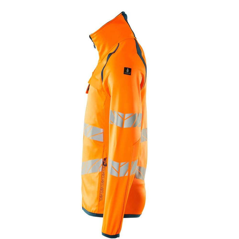 Mascot ACCELERATE SAFE 19103 Hi-Vis Fleece Jumper with Zipper - HI-VIS SWEATSHIRTS & HOODIES