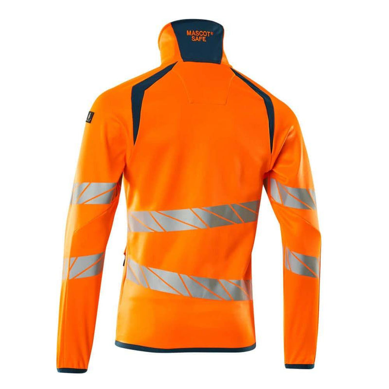 Mascot ACCELERATE SAFE 19103 Hi-Vis Fleece Jumper with Zipper - HI-VIS SWEATSHIRTS & HOODIES