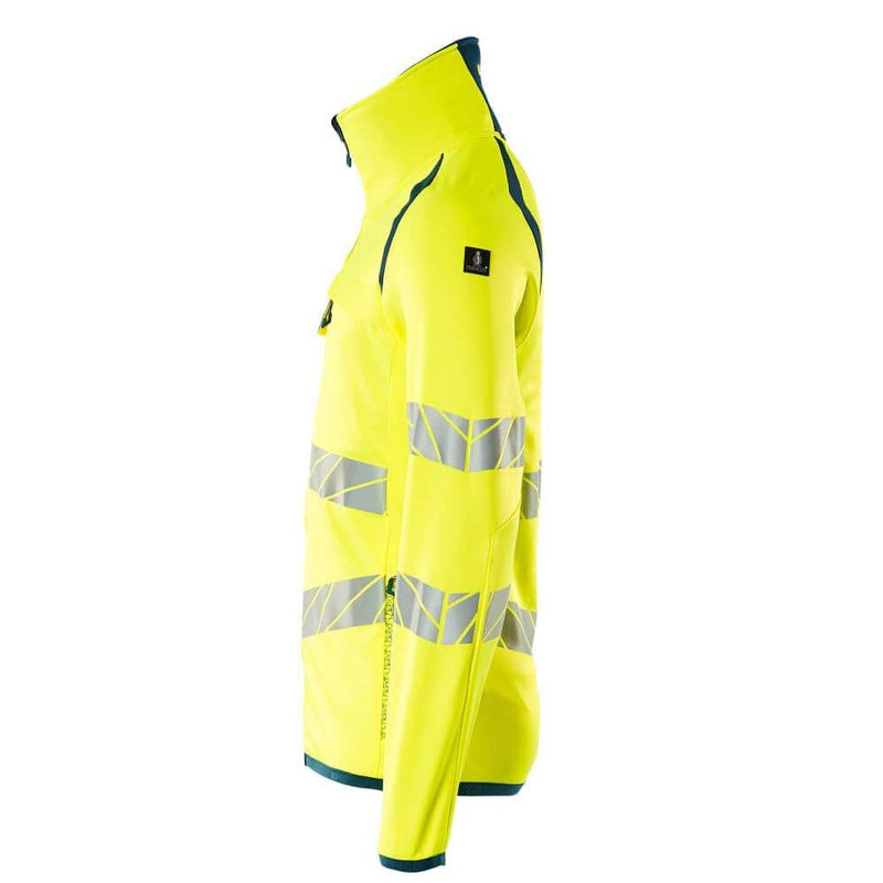 Mascot ACCELERATE SAFE 19103 Hi-Vis Fleece Jumper with Zipper - HI-VIS SWEATSHIRTS & HOODIES