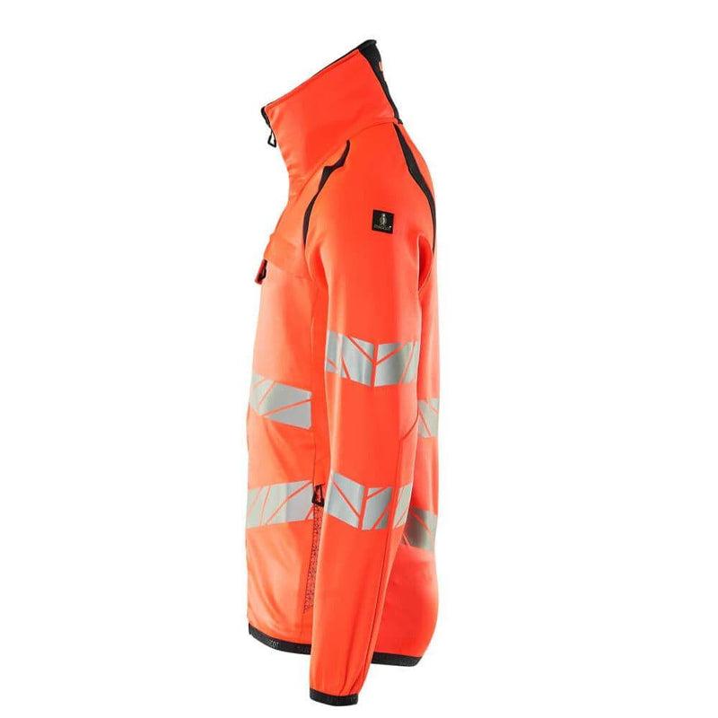 Mascot ACCELERATE SAFE 19103 Hi-Vis Fleece Jumper with Zipper - HI-VIS SWEATSHIRTS & HOODIES