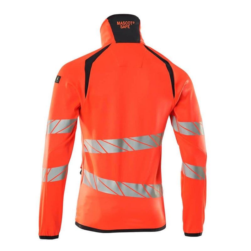 Mascot ACCELERATE SAFE 19103 Hi-Vis Fleece Jumper with Zipper - HI-VIS SWEATSHIRTS & HOODIES