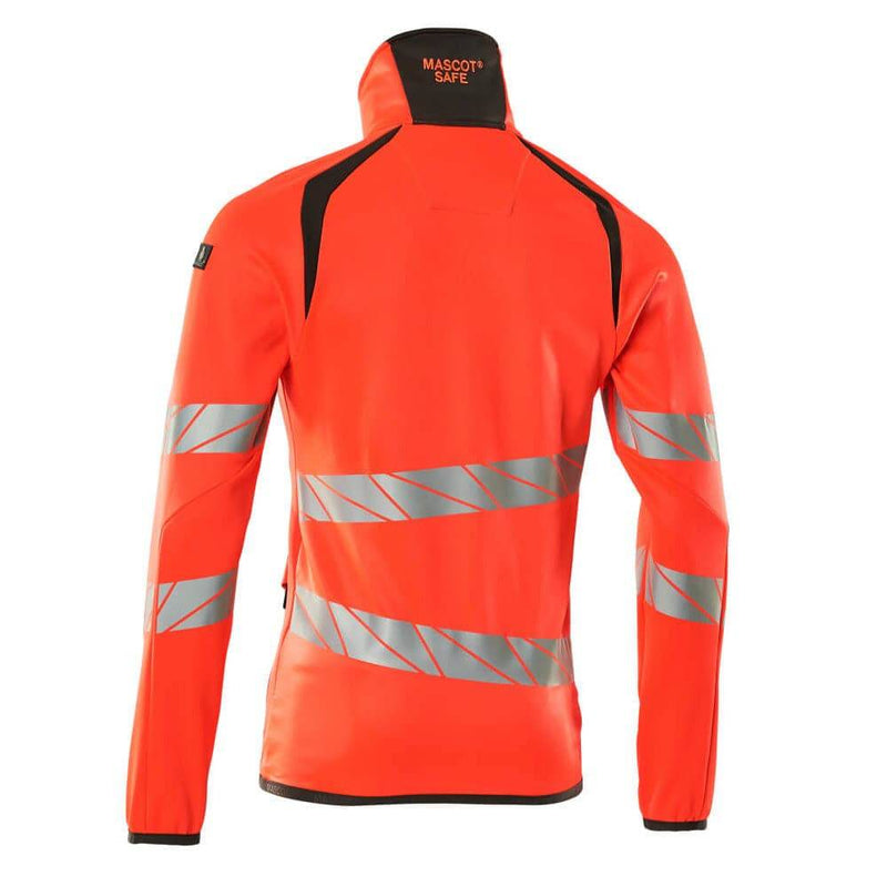 Mascot ACCELERATE SAFE 19103 Hi-Vis Fleece Jumper with Zipper - HI-VIS SWEATSHIRTS & HOODIES