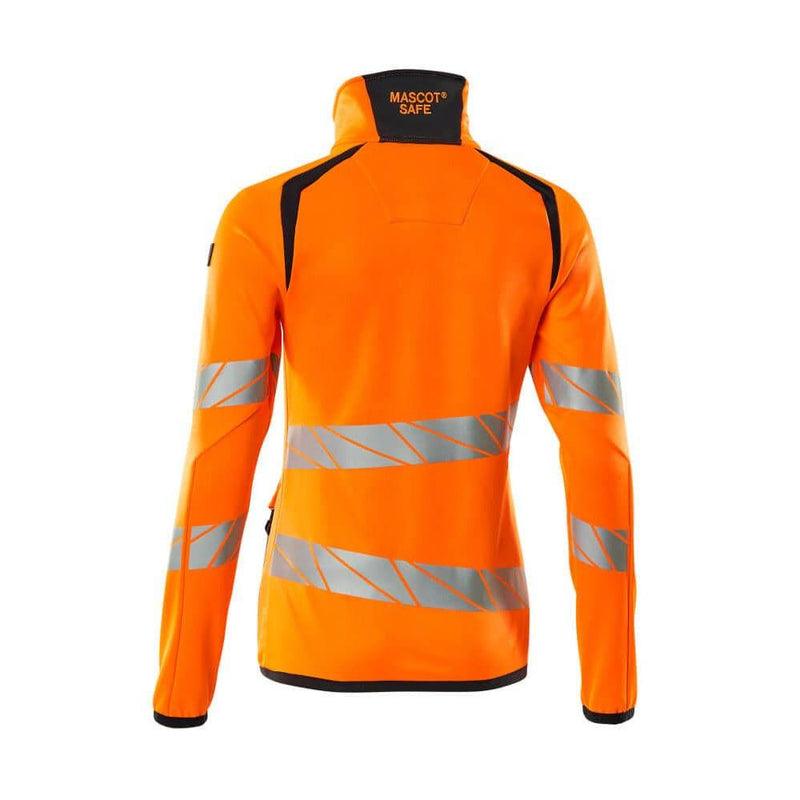 Mascot ACCELERATE SAFE 19153 Women's Hi-Vis Fleece Jumper with Zipper - WOMENS HI-VIS CLOTHING