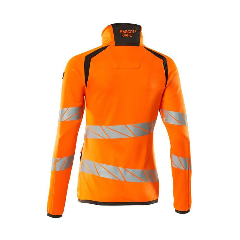 Mascot ACCELERATE SAFE 19153 Women's Hi-Vis Fleece Jumper with Zipper - WOMENS HI-VIS CLOTHING