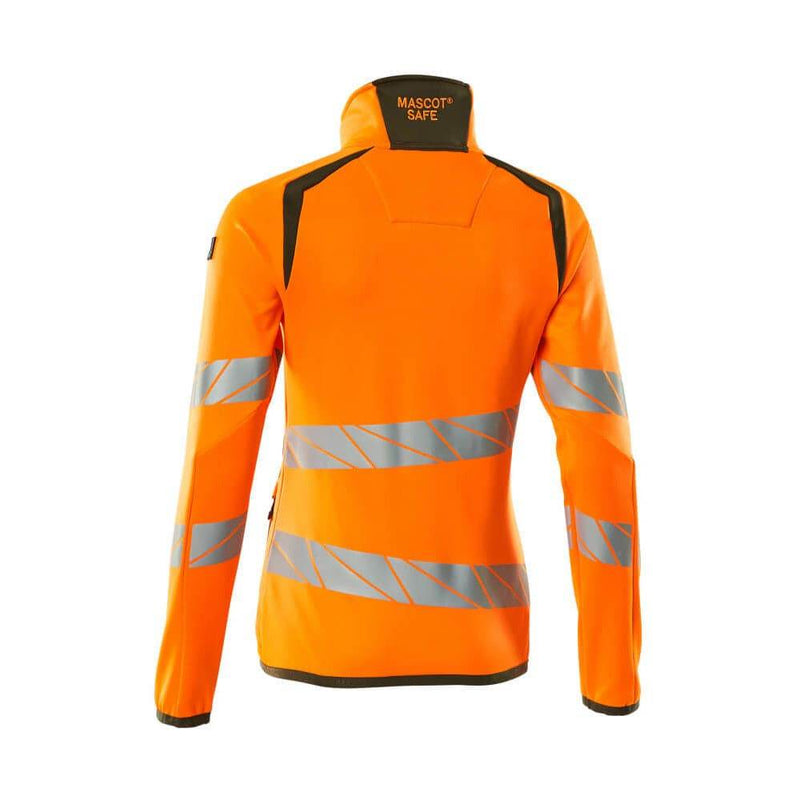 Mascot ACCELERATE SAFE 19153 Women's Hi-Vis Fleece Jumper with Zipper - WOMENS HI-VIS CLOTHING
