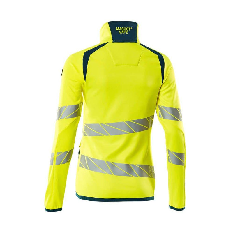 Mascot ACCELERATE SAFE 19153 Women's Hi-Vis Fleece Jumper with Zipper - WOMENS HI-VIS CLOTHING