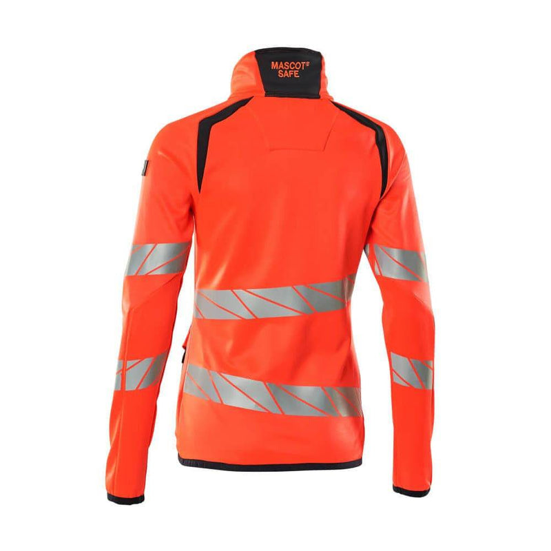 Mascot ACCELERATE SAFE 19153 Women's Hi-Vis Fleece Jumper with Zipper - WOMENS HI-VIS CLOTHING