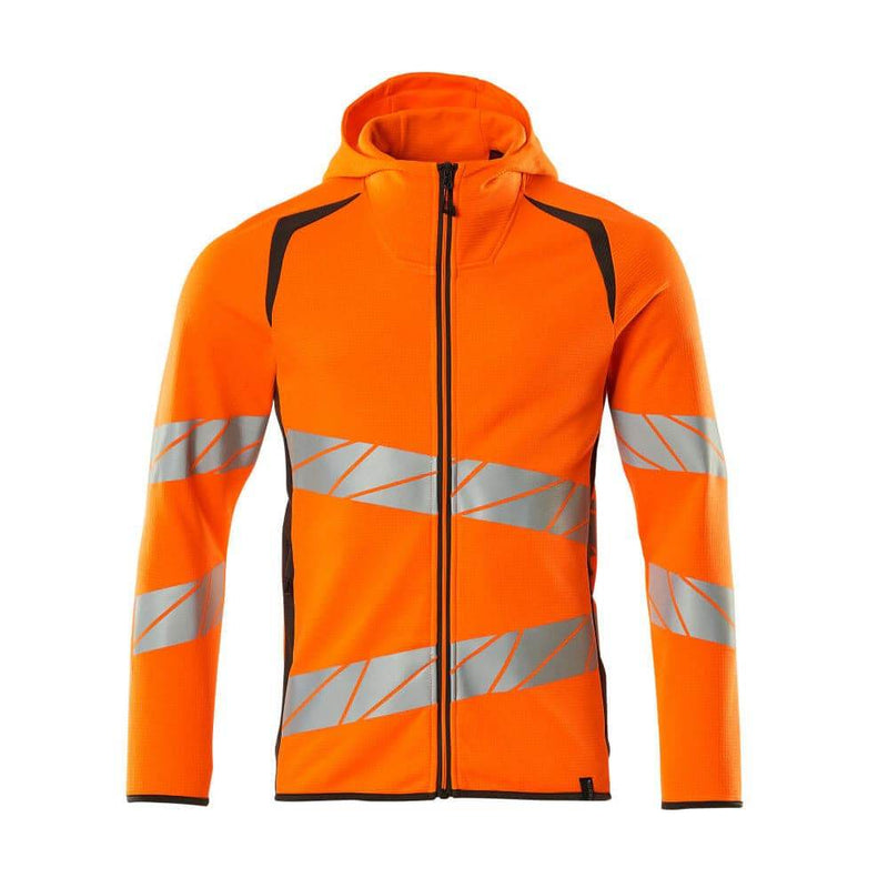 Mascot ACCELERATE SAFE 19284 Hi-Vis Hoodie with Zipper - HI-VIS SWEATSHIRTS & HOODIES