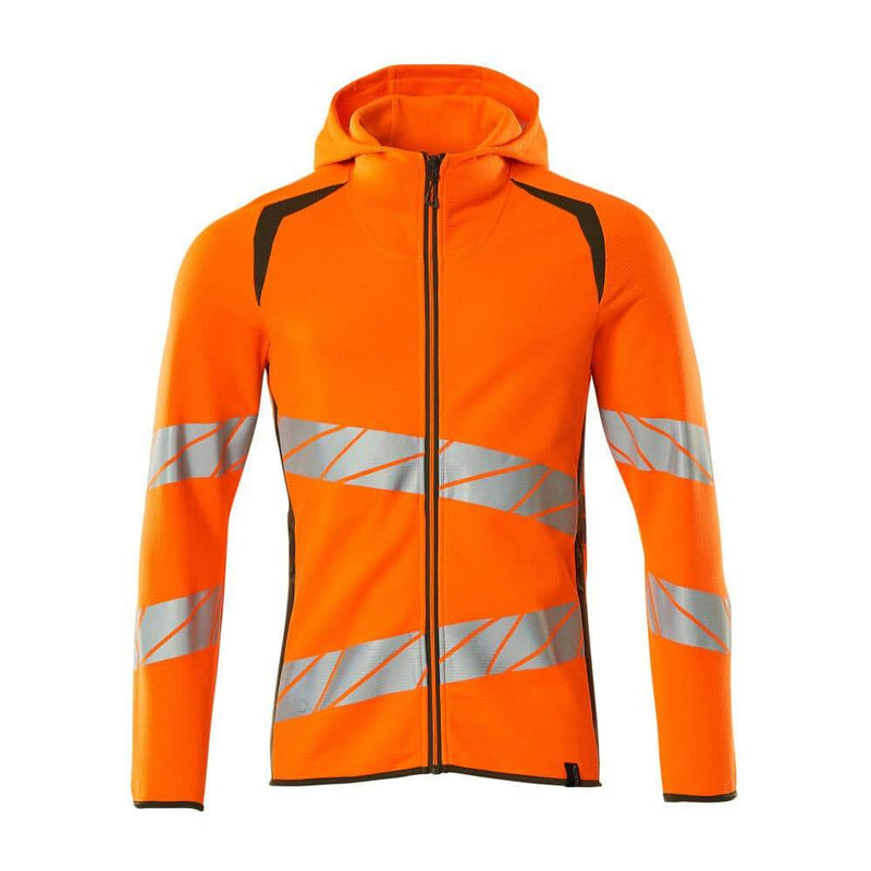 Mascot ACCELERATE SAFE 19284 Hi-Vis Hoodie with Zipper - HI-VIS SWEATSHIRTS & HOODIES