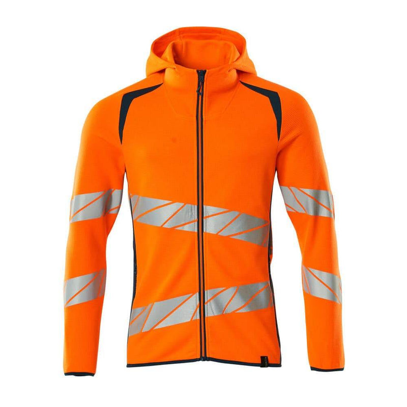 Mascot ACCELERATE SAFE 19284 Hi-Vis Hoodie with Zipper - HI-VIS SWEATSHIRTS & HOODIES