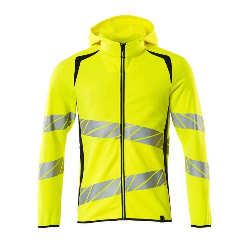 Mascot ACCELERATE SAFE 19284 Hi-Vis Hoodie with Zipper - HI-VIS SWEATSHIRTS & HOODIES