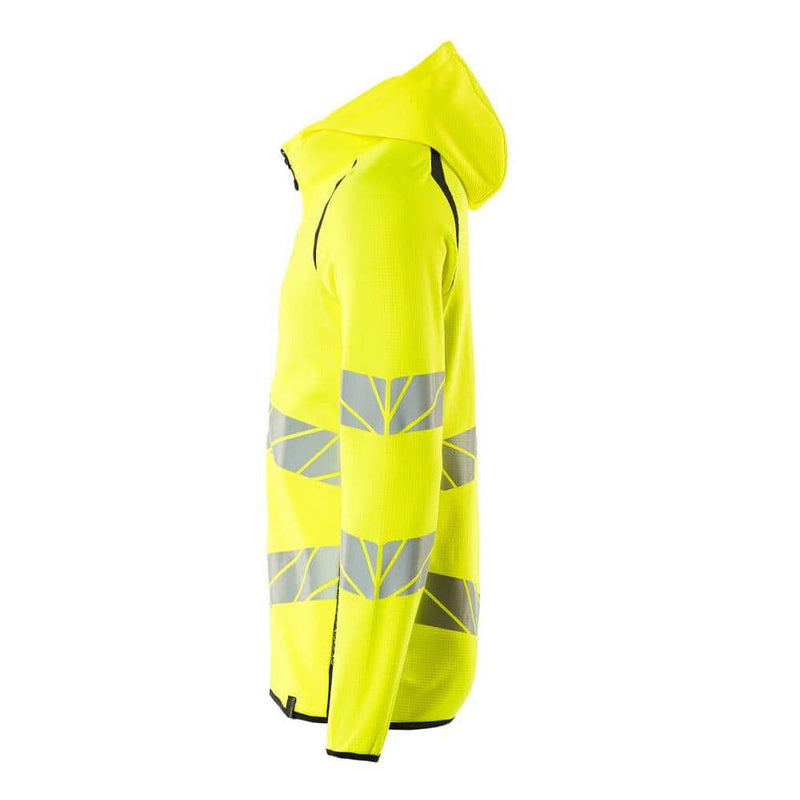 Mascot ACCELERATE SAFE 19284 Hi-Vis Hoodie with Zipper - HI-VIS SWEATSHIRTS & HOODIES