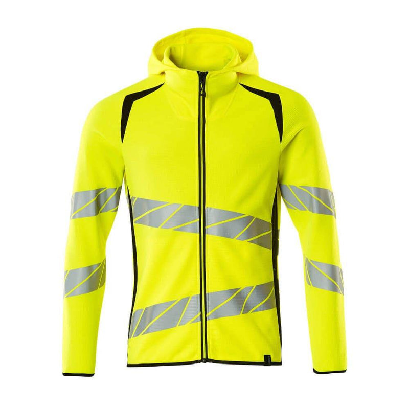 Mascot ACCELERATE SAFE 19284 Hi-Vis Hoodie with Zipper - HI-VIS SWEATSHIRTS & HOODIES