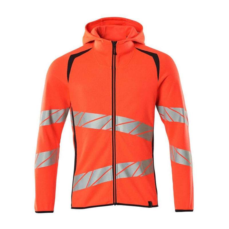 Mascot ACCELERATE SAFE 19284 Hi-Vis Hoodie with Zipper - HI-VIS SWEATSHIRTS & HOODIES