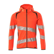 Mascot ACCELERATE SAFE 19284 Hi-Vis Hoodie with Zipper - HI-VIS SWEATSHIRTS & HOODIES
