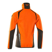 Mascot ACCELERATE SAFE 19303 Hi-Vis Fleece Jumper with Half-Zip - HI-VIS SWEATSHIRTS & HOODIES