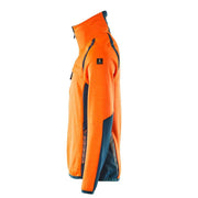 Mascot ACCELERATE SAFE 19303 Hi-Vis Fleece Jumper with Half-Zip - HI-VIS SWEATSHIRTS & HOODIES