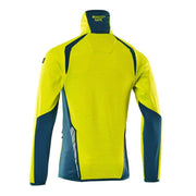 Mascot ACCELERATE SAFE 19303 Hi-Vis Fleece Jumper with Half-Zip - HI-VIS SWEATSHIRTS & HOODIES