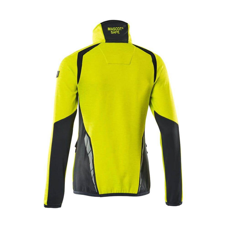 Mascot ACCELERATE SAFE 19353 Women's Hi-Vis Fleece Jumper with Half-Zip - WOMENS HI-VIS CLOTHING