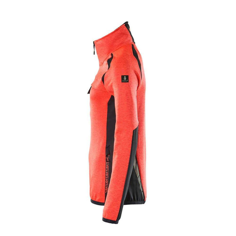Mascot ACCELERATE SAFE 19353 Women's Hi-Vis Fleece Jumper with Half-Zip - WOMENS HI-VIS CLOTHING