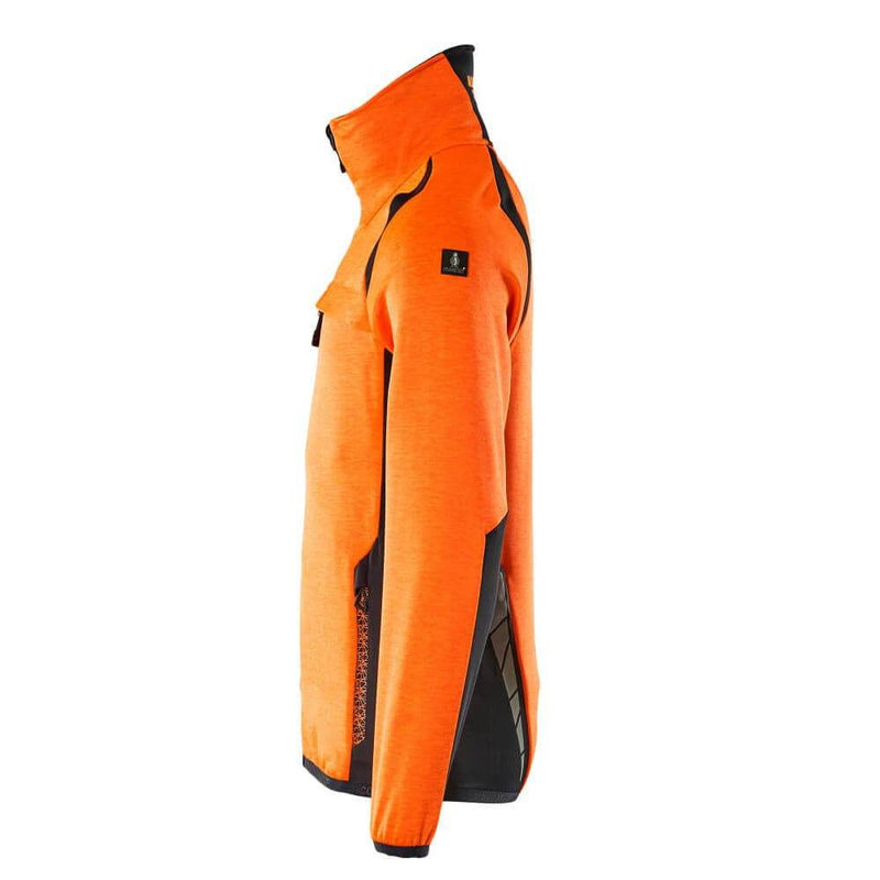Mascot 19403 Accelerate Safe Full Zip Fleece Sweatshirt Jumper - HI-VIS SWEATSHIRTS & HOODIES